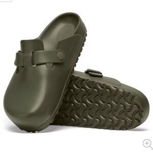 Worn once, Birkenstock Essentials EVA. Green. Size mens 13 / 46.